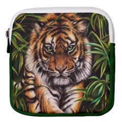 Tiger Mini Square Pouch by ArtByThree