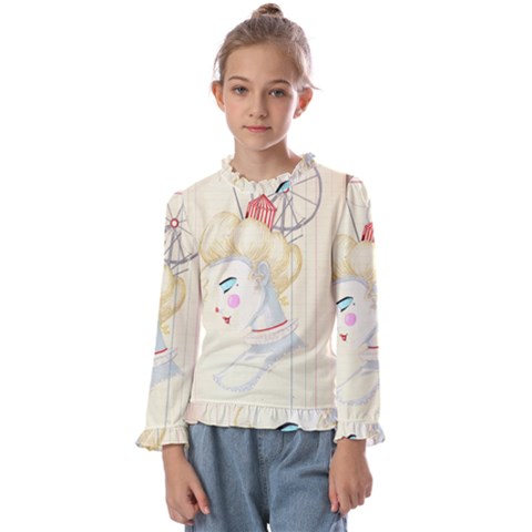 Clown Maiden Kids  Frill Detail Tee by Limerence