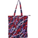 3d Lovely Geo Lines Vii Double Zip Up Tote Bag View1