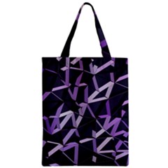 3d Lovely Geo Lines Vi Zipper Classic Tote Bag by Uniqued