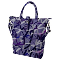 3d Lovely Geo Lines Ix Buckle Top Tote Bag by Uniqued
