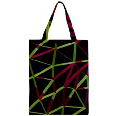 3d Lovely Geo Lines X Zipper Classic Tote Bag by Uniqued