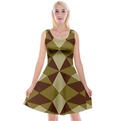Abstract Pattern Geometric Backgrounds   Reversible Velvet Sleeveless Dress by Eskimos