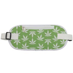 Weed Pattern Rounded Waist Pouch by Valentinaart