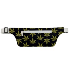 Weed Pattern Active Waist Bag by Valentinaart