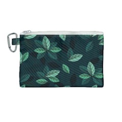Foliage Canvas Cosmetic Bag (medium) by HermanTelo