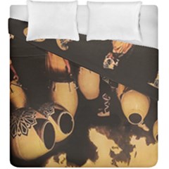 Candombe Drummers Warming Drums Duvet Cover Double Side (king Size) by dflcprintsclothing