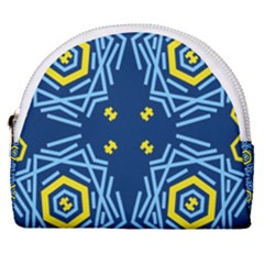 Abstract Pattern Geometric Backgrounds   Horseshoe Style Canvas Pouch by Eskimos