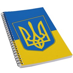 Flag Of Ukraine Coat Of Arms 5 5  X 8 5  Notebook by abbeyz71