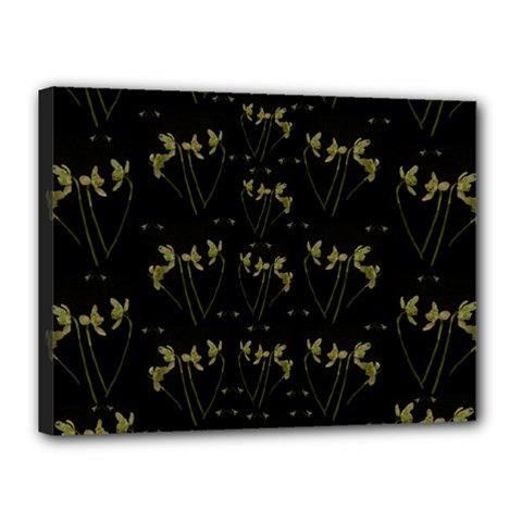 Exotic Snow Drop Flowers In A Loveable Style Canvas 16  X 12  (stretched) by pepitasart
