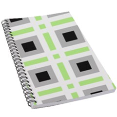 Agender Flag Plaid 5 5  X 8 5  Notebook by WetdryvacsLair