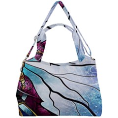 Anna Disney Frozen Stained Glass Double Compartment Shoulder Bag by artworkshop
