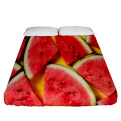 Watermelon Fitted Sheet (queen Size) by artworkshop