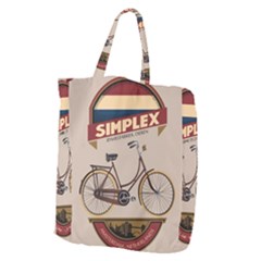 Simplex Bike 001 Design By Trijava Giant Grocery Tote by nate14shop