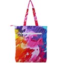 Colorful Painting Double Zip Up Tote Bag View2