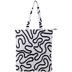 Patern Vector Double Zip Up Tote Bag by nate14shop