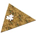 Flowers-001 Wooden Puzzle Triangle View3