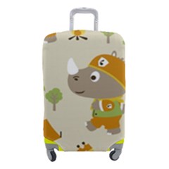 Seamless-pattern-vector-with-funny-boy-scout-scout-day-background Luggage Cover (small) by Jancukart