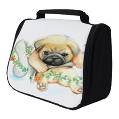 Pug-watercolor-cute-animal-dog Full Print Travel Pouch (small) by Jancukart