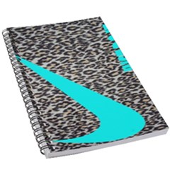 Just Do It Leopard Silver 5 5  X 8 5  Notebook by nate14shop