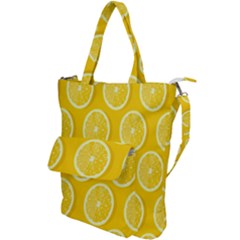 Lemon-fruits-slice-seamless-pattern Shoulder Tote Bag by nate14shop