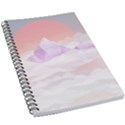Mountain Sunset above Clouds 5.5  x 8.5  Notebook View1