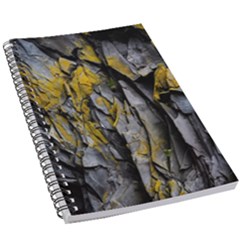 Rock Wall Crevices Geology Pattern Shapes Texture 5 5  X 8 5  Notebook by artworkshop