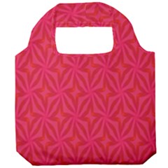 Background Red Motif Foldable Grocery Recycle Bag by nateshop