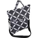 Pattern-black Fold Over Handle Tote Bag View1