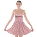 Flora Flowers Pattern Strapless Bra Top Dress View1