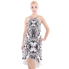 Im Fourth Dimension Black White 57 High-low Halter Chiffon Dress  by imanmulyana