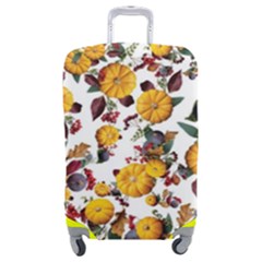 Pumpkin Fruit Flower Pattern Luggage Cover (medium) by Ravend