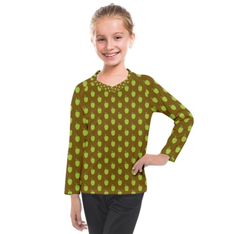 All The Green Apples  Kids  Long Mesh Tee by ConteMonfrey
