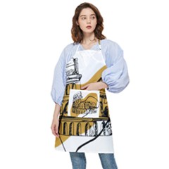 Colosseo Draw Silhouette Pocket Apron by ConteMonfrey