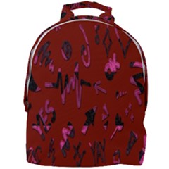 Doodles Maroon Mini Full Print Backpack by nateshop