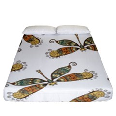 Pattern-35 Fitted Sheet (california King Size) by nateshop