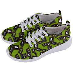 Cats And Skulls - Modern Halloween  Men s Lightweight Sports Shoes by ConteMonfrey