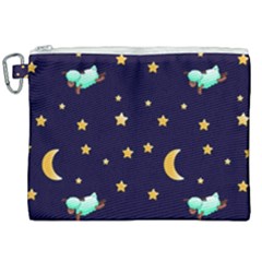 Seamless Pastel Wallpaper Animal Canvas Cosmetic Bag (xxl) by Ravend