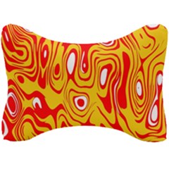 Red-yellow Seat Head Rest Cushion by nateshop
