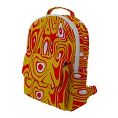 Red-yellow Flap Pocket Backpack (large) by nateshop