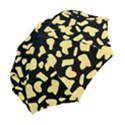 Cow yellow black Folding Umbrellas View2