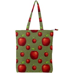Apples Double Zip Up Tote Bag by nateshop