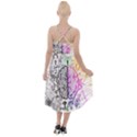 Anatomy Brain Head Medical Psychedelic  Skull High-Low Halter Chiffon Dress  View2