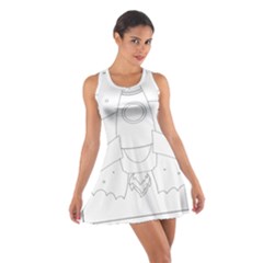 Starship Doodle - Space Elements Cotton Racerback Dress by ConteMonfrey