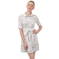 The Cuteness Of Saturn Belted Shirt Dress by ConteMonfrey