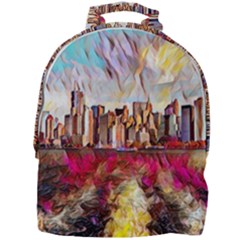 New York Skyline Manhattan City Mini Full Print Backpack by Wegoenart