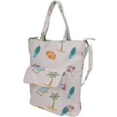 Cool Summer Pattern - Beach Time!   Shoulder Tote Bag by ConteMonfrey