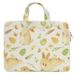 Cute Rabbits - Easter Spirit  Macbook Pro 13  Double Pocket Laptop Bag by ConteMonfrey