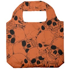 Skull Pattern Foldable Grocery Recycle Bag by Valentinaart