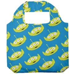 Pattern Aliens Foldable Grocery Recycle Bag by artworkshop